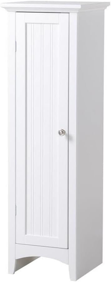 OS Home and Office Furniture 15" 1-Door Wood Kitchen Storage Pantry in White