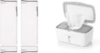OXO Tot Expandable 4 Pack Dresser Drawer Divider and Gray 1 Count Perfect Pull Wipes Dispenser Bundle