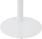 C-Shaped End Table, Metal Small Side Table for Couch, 25" Tall C Shaped Sofa Table Coffee Tray Table for Living Room, Bedroom (White)