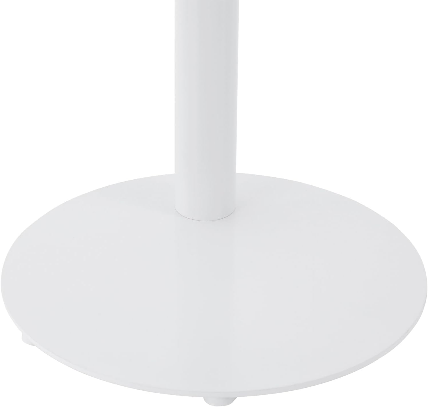 C-Shaped End Table, Metal Small Side Table for Couch, 25" Tall C Shaped Sofa Table Coffee Tray Table for Living Room, Bedroom (White)