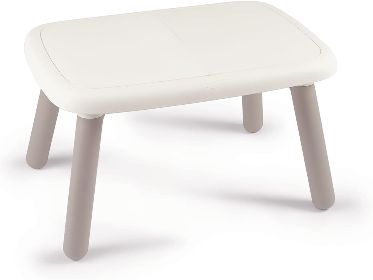 Smoby - Kid Table - Furniture for Children - from 18 Months - Indoor and Outdoor - White - 880405
