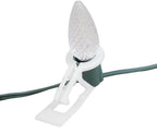 Novelty Lights C9 Tuff Flex Christmas Light Clips, Mount on Roofline Gutters/Shingles, 100 Pack