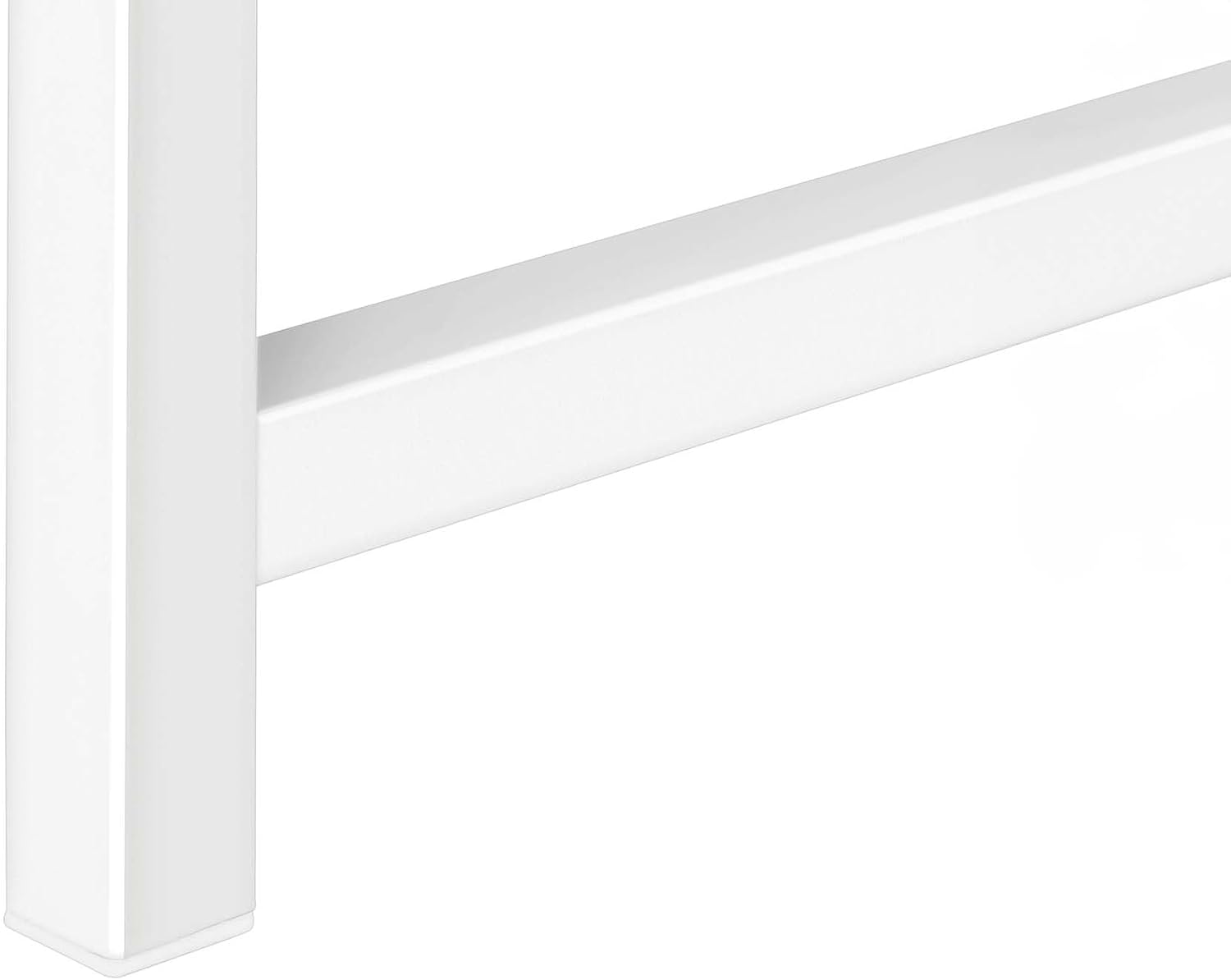 32” Tall Narrow Table, L-Shaped Thin Table for Corner, Narrow Console Table for Entryway Living Room Small Hallway, Easy Assembly (White)