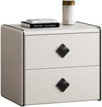 Solid Wood Mini Bedside Table Home Bedroom Portable Small Storage Cabinet(D)