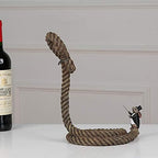 Festive Floating Wine Bottle Display - Enchanted Rabbit Conductor Rack with Levitating Magic, Christmas Home Decor for Fantasy Lovers & Imaginative Gift