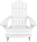 Saiveina Outdoor or Indoor Wood Children Adirondack Chair,White