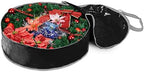 Wreath Storage Bag By Propik 30" - Garland Holiday Container Tear Resistant Material - Easy Storage Featuring Heavy Duty Handles And Transparent Card Slot 30” X 30” X 8” (Black)