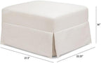 Namesake Gliding Ottoman in Performance Cream Eco-Weave, Water Repellent & Stain Resistant, Greenguard Gold & CertiPUR-US Certified