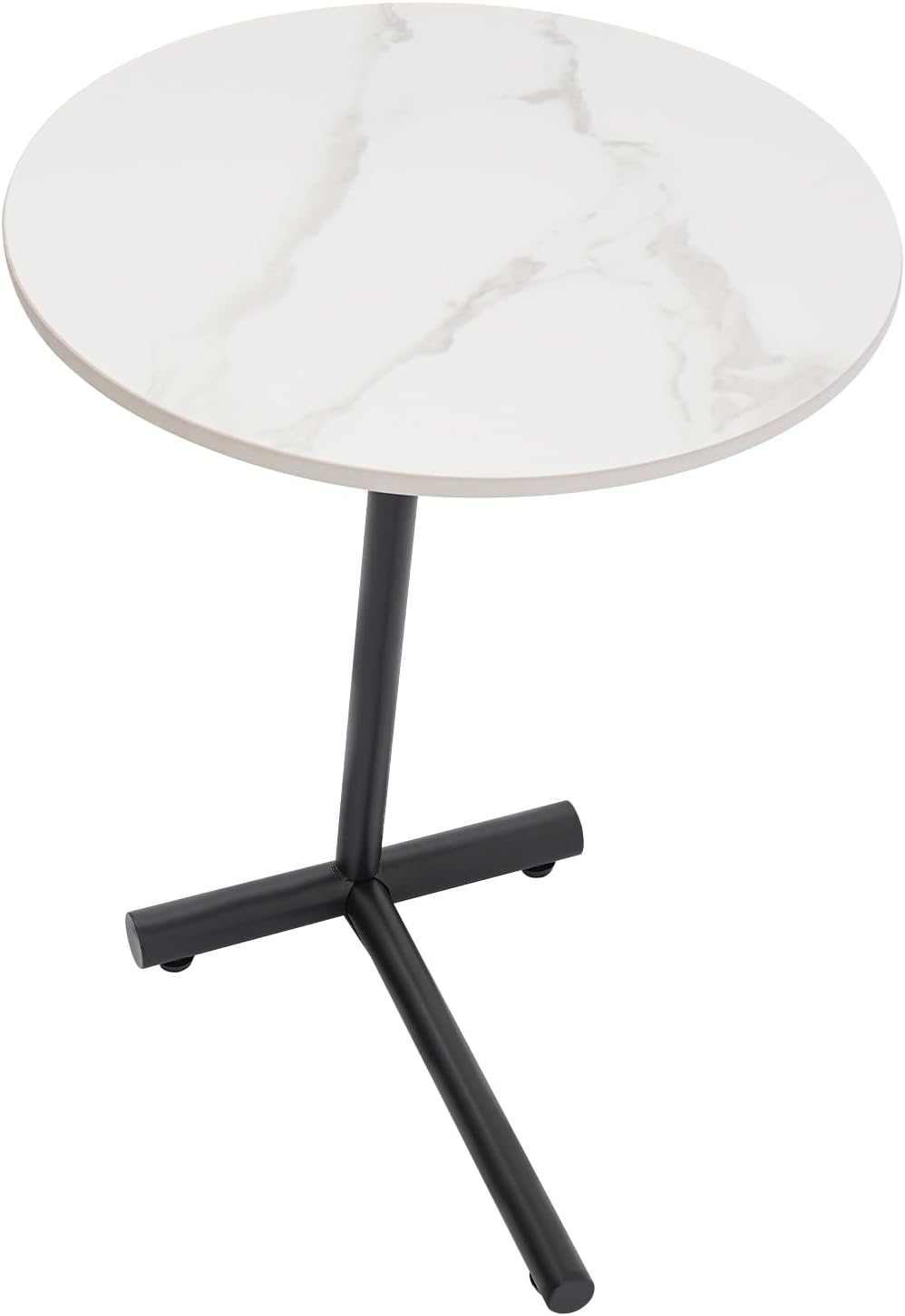 C Shaped End Table,Round Couch Table,Modern Side Table,Sofa Tray Table for Bedroom,Living Room
