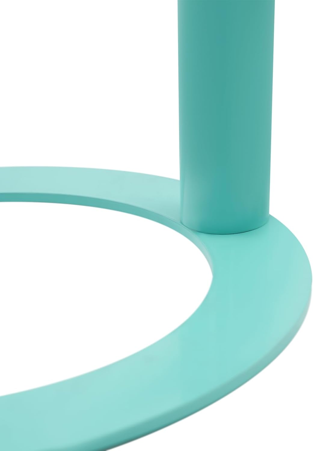 C-Shape Side Table - Coffee Table for Living Room, Bedroom, Home Decor, Modern Accent Table for Adults & Kids, Small Round End Table (Blue)