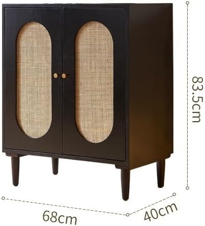 Entryway Cabinet Wooden Sideboard for Home Dining Room Large Capacity Storage Double Door Cabinet Home Retro Storage Cabinet Sideboard Storage Cabinet