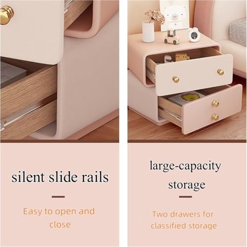 Creative Bedside Table, Rotatable Night Stand, Large Capacity Side Table for Bedroom, Living Room(Blue,19.7in)