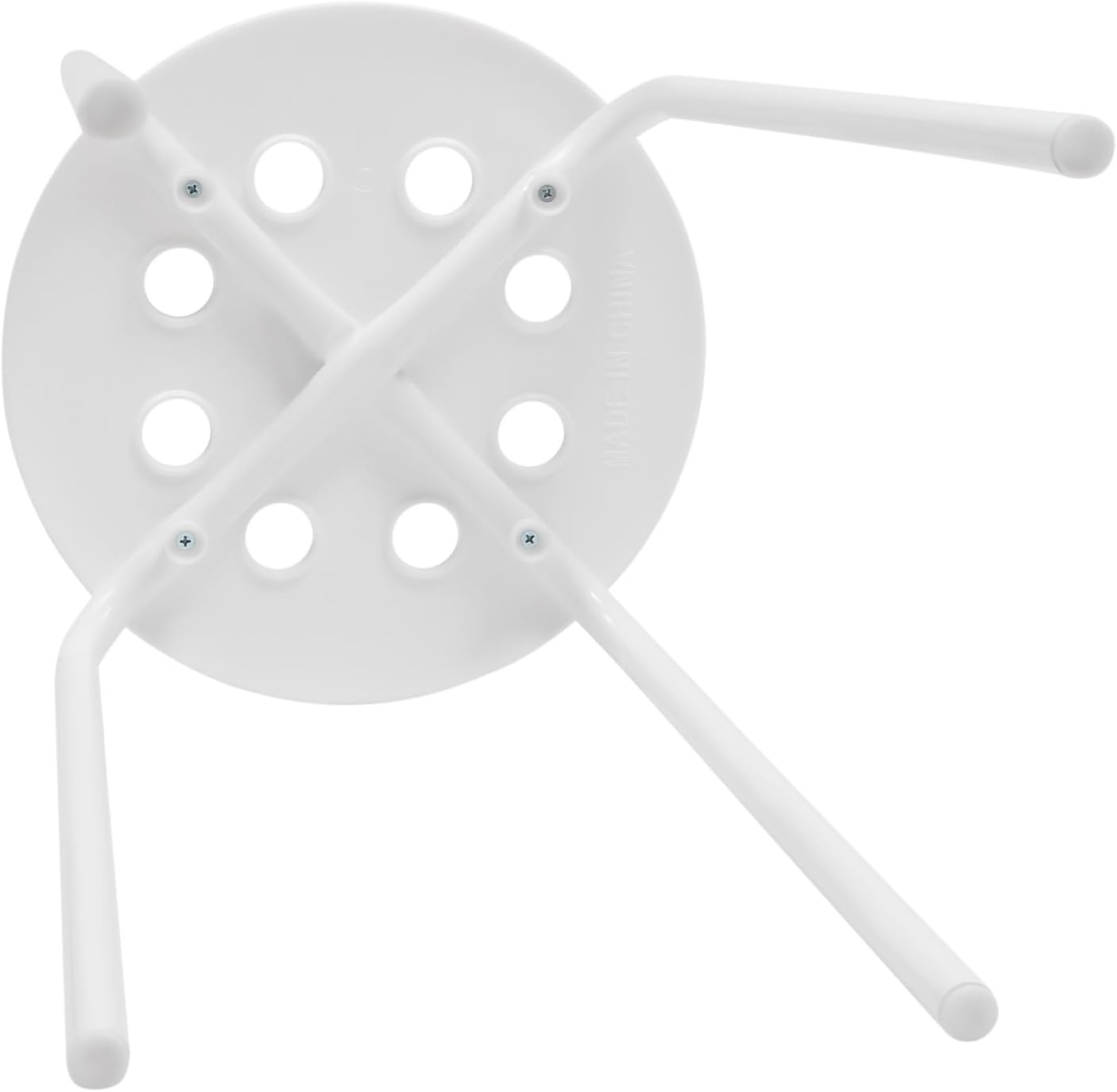 LOYALHEARTDY 10Pcs Commercial Furniture Stacking Stools for Kids and Adults, 17.72'' Portable Nesting Office and Classroom Stools Backless Stool with Round Top for Adult Office Home Kitchen (White)