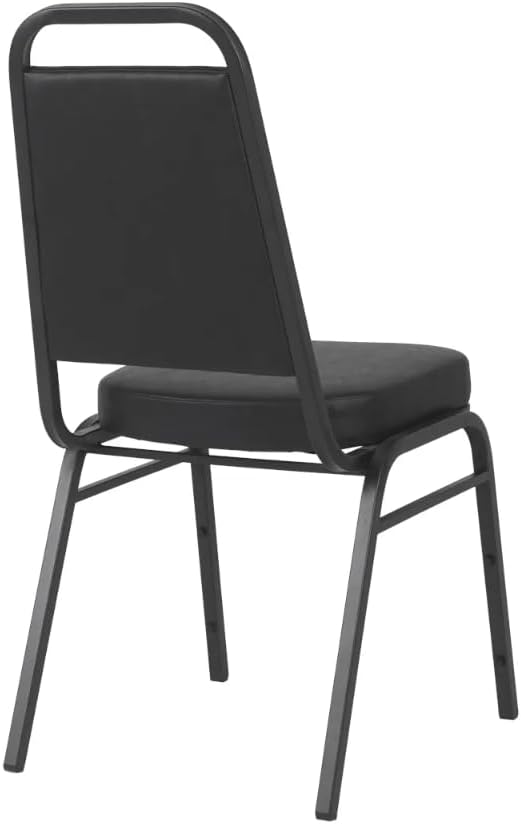 CenPro Commercial Black Stacking Chair with Padded Seat | Restaurants, Banquets, Dining Halls | 4-Pack (32Q-090)
