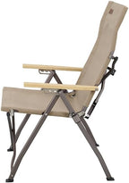 Kakadu Revived Recliner, Adjustable Camping Chair w/ 4 Reclining Positions, Recycled Heavy-Duty Canvas w/Rugged Aluminum Frame and Bamboo Armrests, Foldable Chair, Includes Carry Bag