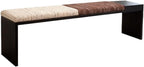 Modern Fabric Bench for Office Area Casual Dressing Room Bedroom Wooden Bed end Entryway(Medium)