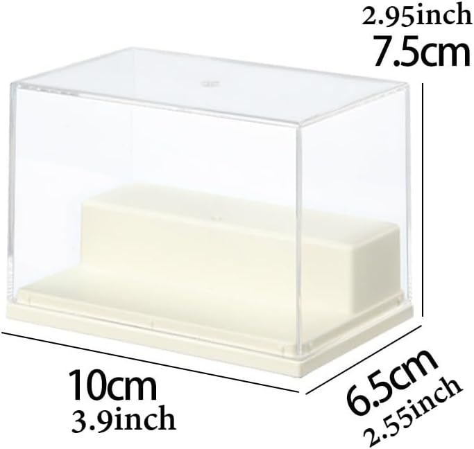1 Pack 2-Tier Clear Acrylic Display Case with Solid Base - Dustproof Storage Cabinet for Figurines, Memorabilia & Collectibles