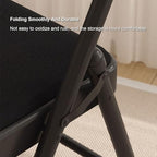 Indoor Outdoor Stackable Metal Foldable Chair with Padded Seat and Backrest Household Portable Folding(White Gray)