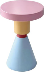 Minimalist Side Table Colorful Small Round Table Sofa Side Mini Storage Bedroom Bedside Corner