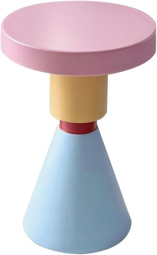 Minimalist Side Table Colorful Small Round Table Sofa Side Mini Storage Bedroom Bedside Corner