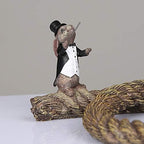 Festive Floating Wine Bottle Display - Enchanted Rabbit Conductor Rack with Levitating Magic, Christmas Home Decor for Fantasy Lovers & Imaginative Gift