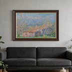 SESAG Claude Monet Art Print Gardener S House at Antibes Prints Posters Canvas Deco Paintings Vintage Wall Art For Living Room Bedroom Office Hanging Frame 8" L X 12" W