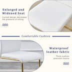 YUNDREAM Modern Marble Dining Table Set for 4,Black Gold 63'' Dining Room Table with Chrome Plated X-Shaped Frame and White Leather Dining Chairs,Easy Assemble,Kitchen Table and Chairs for Dining Room