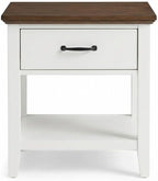 Wood Bedside Table with Drawer and Storage Shelf, Versatile Nightstand End Table for Bedroom, Living Room, Nursery, or College Dorm, Practical Storage Solution for Home, Modern Side Table Design