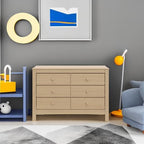 Graco Noah 6-Drawer Dresser, Driftwood | GREENGUARD Gold Certified, Wood Dresser for Bedroom, Kids & Nursery Storage Chest, Safety Interlocking Drawers, Kids Bedroom