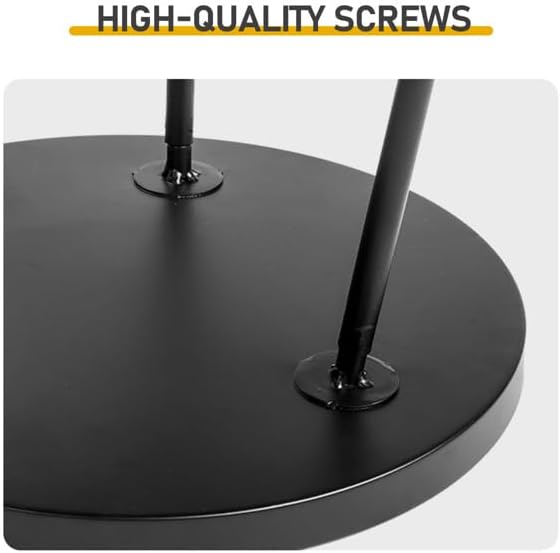 Everoot 2 Tier End Table - Metal Side Table Waterproof Small Sofa Coffee Side Tables Bedroom Indoor Outdoor with Removable Tray for Living Room Bedroom Balcony and Office (Black)