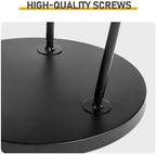 Everoot 2 Tier End Table - Metal Side Table Waterproof Small Sofa Coffee Side Tables Bedroom Indoor Outdoor with Removable Tray for Living Room Bedroom Balcony and Office (Black)