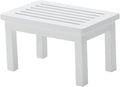 1Pc Hollow Emulation Side Table Lovely Decorative Tea Table Scene Prop (White)