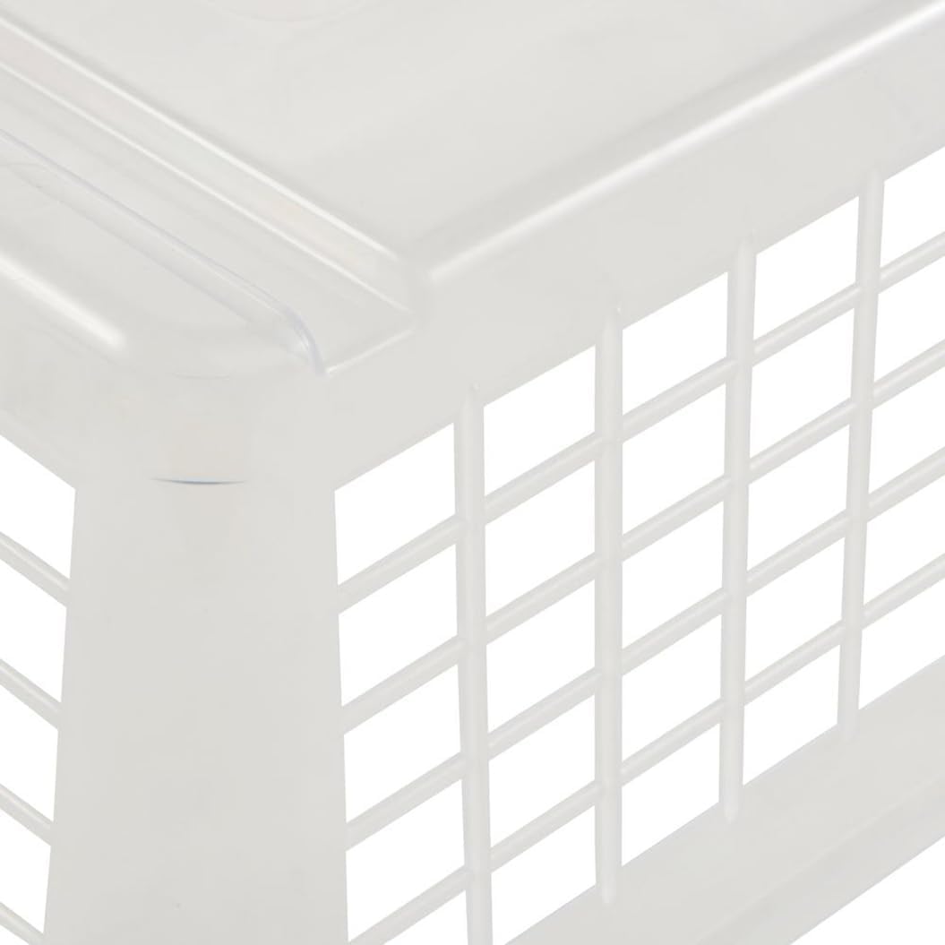 keeeper Storage Basket, Sturdy Plastic (PP), 2.8 l, 25 x 17 x 10 cm, Fred, Transparent-Natural