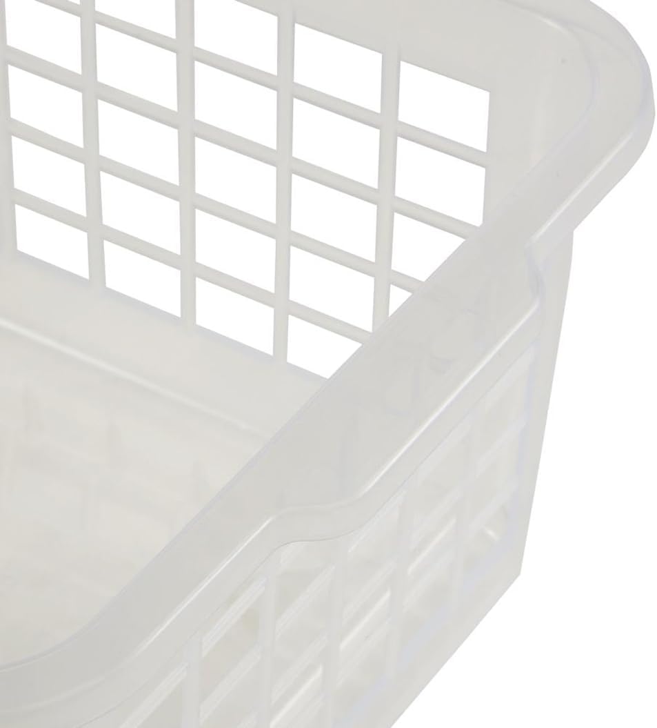 keeeper Storage Basket, Sturdy Plastic (PP), 2.8 l, 25 x 17 x 10 cm, Fred, Transparent-Natural
