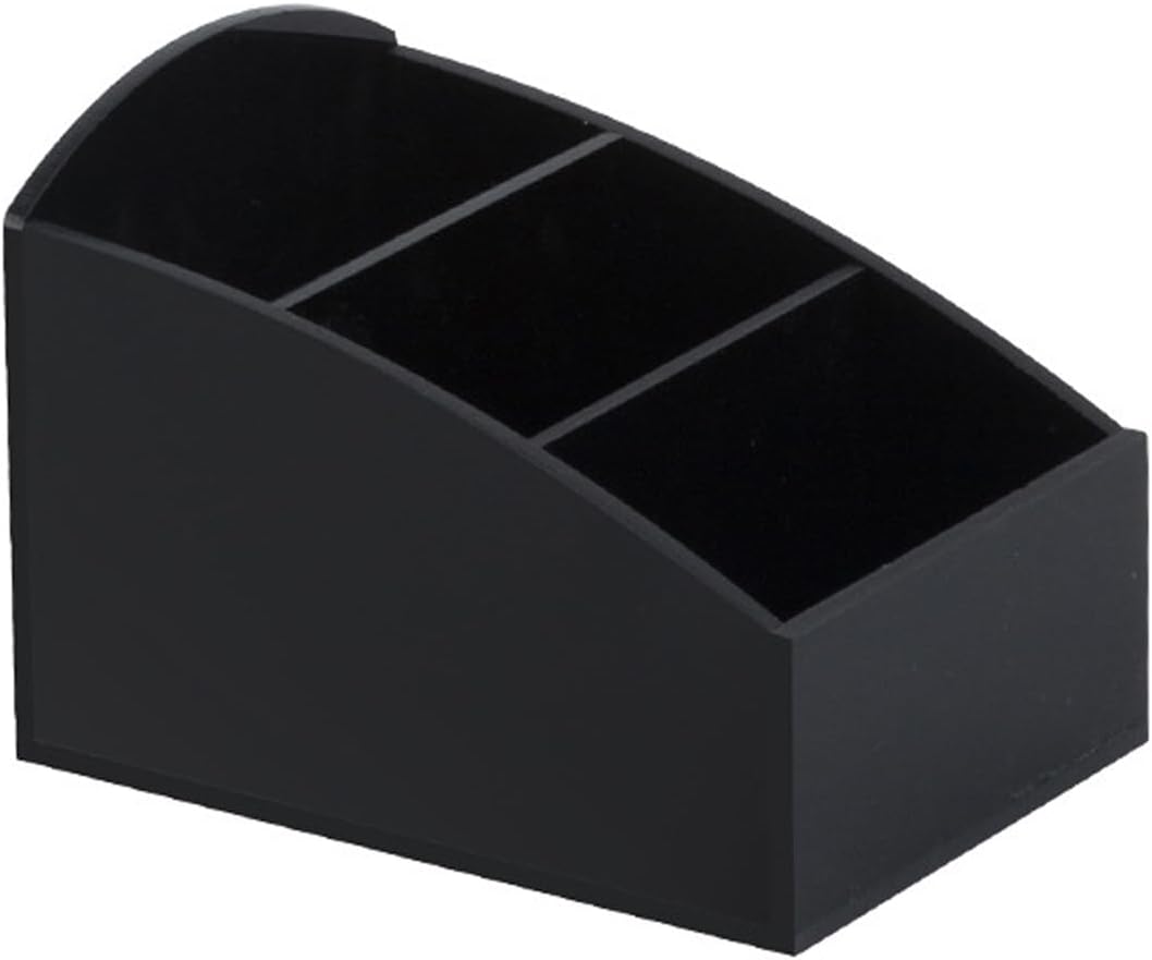Acrylic Sugar Holder for Coffee Bar,Tea Bag & Sugar Packet Organizer(Black) | Elegant Acrylic Sugar Packet Holder for Coffee Bar: Desktop Decor for Home,Hotel,or Cafe use.