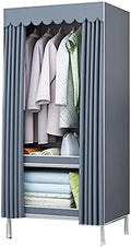 Wardrobe Storage Narrow Wardrobe Wardrobe Organiser Easy to Wash and Quick Dry Good Air Permeability Overall Reinforcement Used for Rental Room Dorm Room (Color : 65X168X45c