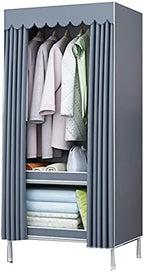 Wardrobe Storage Narrow Wardrobe Wardrobe Organiser Easy to Wash and Quick Dry Good Air Permeability Overall Reinforcement Used for Rental Room Dorm Room (Color : 65X168X45c