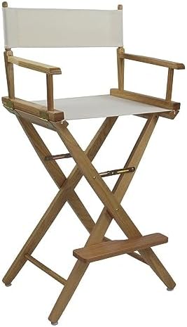 American Trails Extra-Wide Premium 30" Director's Chair Black Frame with Black Canvas, Bar Height