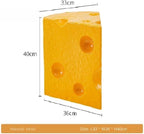 Cheesecake Wedge Side Table Resin Decorative Stool Playful End Table Living Room Pouf Ottoman for Kitchen Playroom Hallway Long Lasting