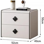 Solid Wood Mini Bedside Table Home Bedroom Portable Small Storage Cabinet(D)