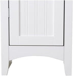 OS Home and Office Furniture 15" 1-Door Wood Kitchen Storage Pantry in White