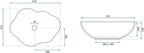 Rea Pearl Bathroom Sink Made of Ceramic Pearl-white-REA-U0265, White