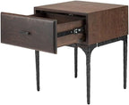 Vintage Furniture Single Draw Bedside Table Storage Space to Make The Bed More Tidy