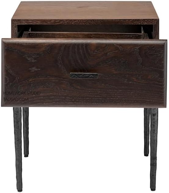 Vintage Furniture Single Draw Bedside Table Storage Space to Make The Bed More Tidy