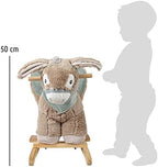 Small Foot Rocking Donkey Animal with Armchair, Handles and Headcollar, Plush Toy from 12 Months, Ref. 12210 Toys, Multicoloured