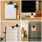 SESENSE Magnetic Pen Holder for Notebook - 3 Pcs Leather Magnetic Bookmarks Holder for Reading Women, Book Lover Gifts for Bookish, Standard Size