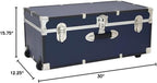 Seward Explorer Trunk with Wheels & Lock, Blue, 30-Inch
