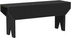 Sawdust City Wooden Bench 3ft Long (Old Black)