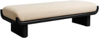 Modern Wooden and Fabric Long Shoe-Changing Bench for Living Room and Bed end Entryway(Medium)