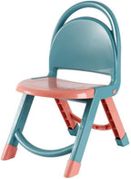 FILFEEL Kids Foldable Chairs - Thickened Multifunctional Cute Plastic Chairs for Home & Kindergarten Use (Cyan)